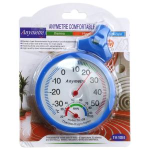 Термометр-гигрометр TH108, механический, синий