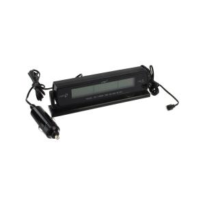 Термометр с часами VST-7013V 1 синий дисплей, авто прикуриватель 2AG13 подсветка