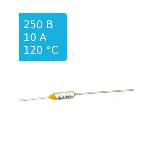 Термопредохранитель 120°С 10A , упаковка 3шт