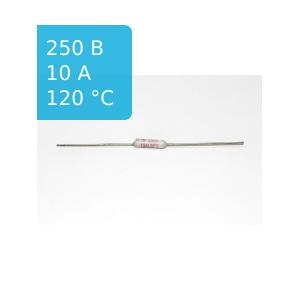 Термопредохранитель 120°С 10A керамика