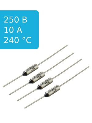 Термопредохранитель 240C 10А Zhenhui ZH103-240 (упаковка 4шт)
