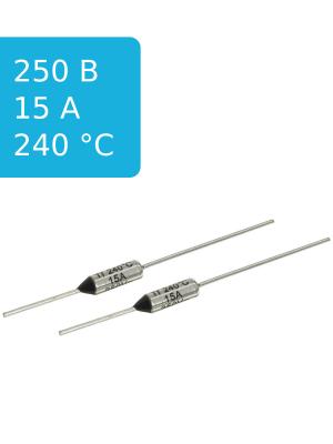 Термопредохранитель 240C 15А Zhenhui ZH103-240 (упаковка 2шт)