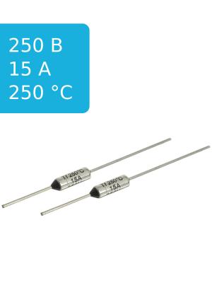 Термопредохранитель 250C 15А Zhenhui ZH103-250 (упаковка 2шт)