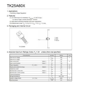 Транзистор TK25A60X