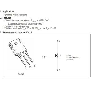 Транзистор TK39N60W