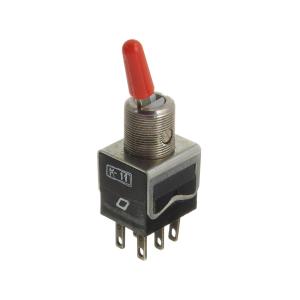 Тумблер 10*15 ПТ57-6-3В 6 контактов, 2 положения "5"