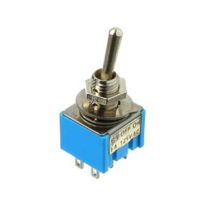 Тумблер 12Х12 ON-OFF-ON Jie MTS-203 3А 250В 2 группы 3 положения