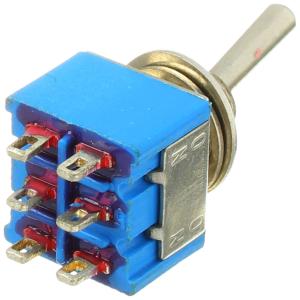 Тумблер 12Х12 ON-ON Jie MTS-202-A1 3А 250В 2 группы 2 положения