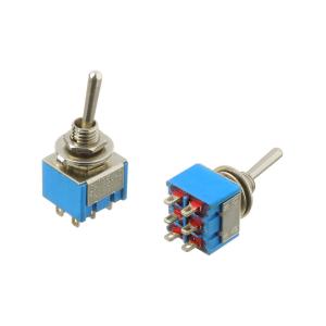 Тумблер 12Х12 ON-ON Jie MTS-202-A1 (упаковка 2шт) 3А 250В 2 группы 2 положения