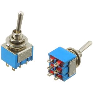 Тумблер 12Х12 ON-ON Jie MTS-202-A1 (упаковка 2шт) 3А 250В 2 группы 2 положения