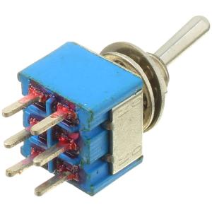 Тумблер 12Х12 ON-ON Jie MTS-202-A2 3А 250В 2 группы 2 положения