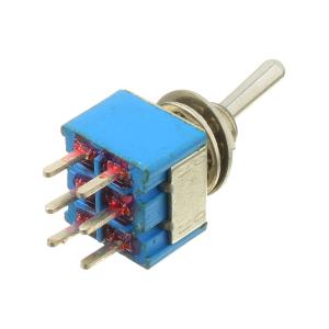 Тумблер 12Х12 ON-ON Jie MTS-202-A2 3А 250В 2 группы 2 положения