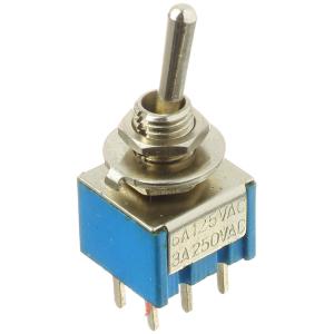 Тумблер 12Х12 ON-ON Jie MTS-202-A2 3А 250В 2 группы 2 положения