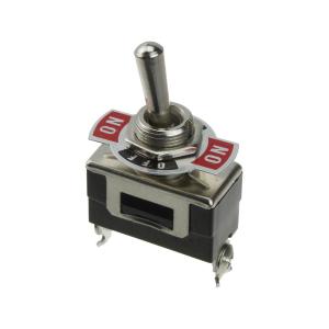 Тумблер 14*30 250В 16А, 3 контакта 3 положения 