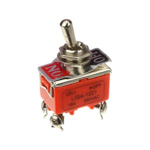 Тумблер 20*30 250В/15А 4 конт 2Полож RWC507A