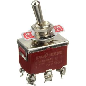 Тумблер 20*30 250В/16А 6 контактов 3 положения 