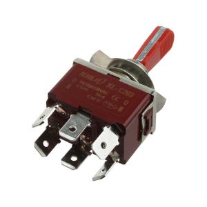 Тумблер 20*30 250В/16А 6 контактов, 3 положения 