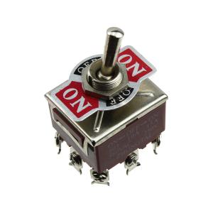 Тумблер 28*33 250В 15А 9 контактов 3 положения метал