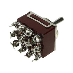 Тумблер 33*37 250В 15А 12 контактов, 3 положения 