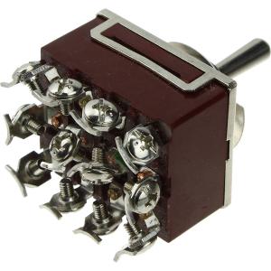 Тумблер 33*37 250В 15А 12 контактов, 3 положения 