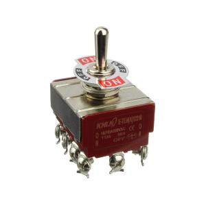 Тумблер 33*37 250В/16А 12 контактов, 3 положения 