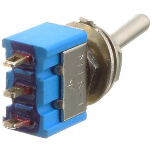 Тумблер 7*12 250В/3А 125В/6А 3 контакта, 2 положения, металл