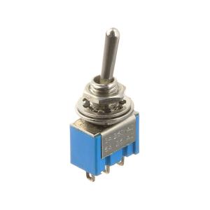 Тумблер 7*12 250В/3А 125В/6А 3 контакта, 2 положения, металл
