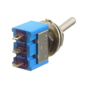 Тумблер 7*12 250В/3А 125В/6А 3 контакта, 2 положения, металл