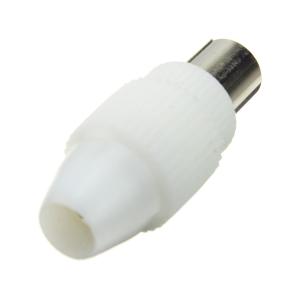 ТВ штекер белый Орех под винт