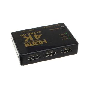 Управляемый коммутатор HDMI на 3 порта, ver.1.4, Full 4k@30Hz, пульт