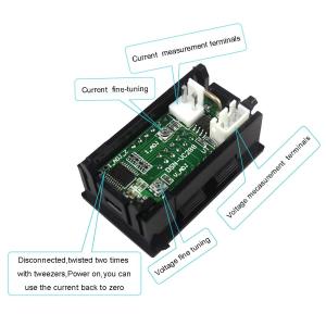 Вольтметр - амперметр 0-100В DC 0-10А VC288RR V2.0 (красный, красный)