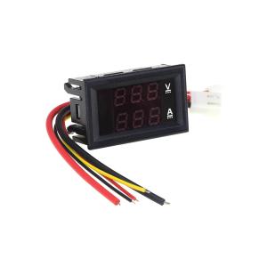 Вольтметр - амперметр 0-100В DC 0-10А VC288RR V2.0 (красный, красный)