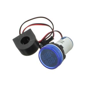 Вольтметр - амперметр 50-500В AC 0-100А AD101-22VAMBL (синий)