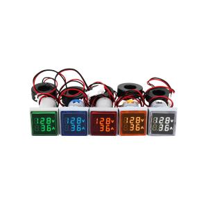 Вольтметр - амперметр 50-500В AC 0-100А AD101-22VAMSR (красный)