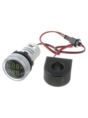Вольтметр - амперметр 50-500В AC 0-100А AD101-22VAMW (белый)