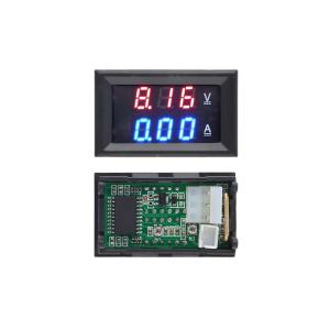 Вольтметр амперметр (модуль) 0-100В, 0-10А (красный. синий)