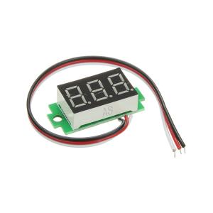 Вольтметр модуль 0-100В (красный) 0,36"