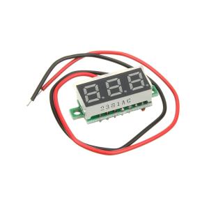 Вольтметр модуль 2.5-30В (Зеленый) 0.28"