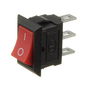 Выключатель 10Х15 3 контакта 2 положения красный KCD11A10211RB