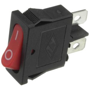 Выключатель 10Х20 2конт 2положения красный KCD1-110O0111RBA