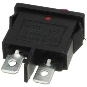 Выключатель 10Х20 2конт 2положения красный KCD1-110O0111RBA