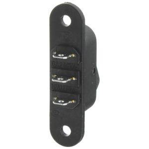 Выключатель 12Х47 овал черный 3конт 2пол KCD7