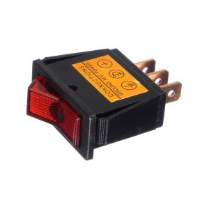 Выключатель 14Х30 12V 20А красный подсветка 3 контакта