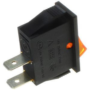 Выключатель 14х30.5 16А 250В Soken RX1-11 1x1N B/OR "0-" ON-OFF оранжевый подсветка