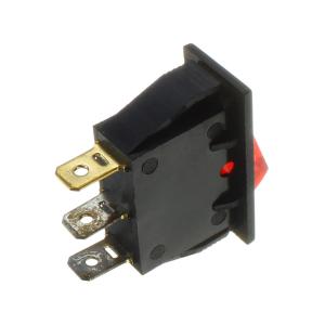 Выключатель 14х34 15А 250В SWR-101-2A3 ON-OFF красный подсветка