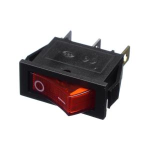 Выключатель 14Х34 3 контакта, 2 положения, 24V красная подсветка 