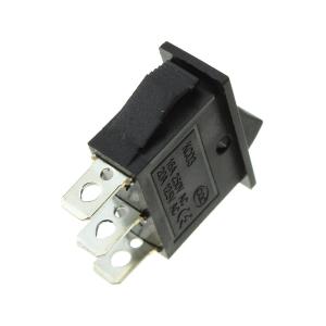 Выключатель 14Х34 черный, 3 контакта, 2 положения, с фиксацией