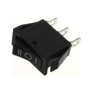 Выключатель 14Х34 черный 3контакта 3 положения с фиксацией