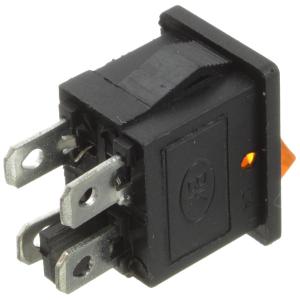 Выключатель 15Х20 4конт 2положения желтый KCD1-104BN0111YKA