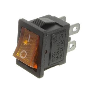 Выключатель 15Х20 4конт 2положения желтый KCD1-104BN0111YKA